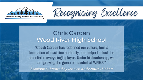  Recognizing Excellence: Chris Carden